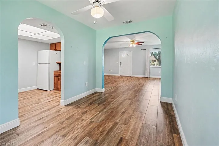 Your dedicated dining room is conveniently located. 11' x 8'