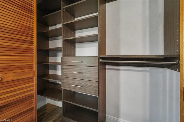 Talk about STORAGE! CUSTOM Closets in BOTH bedrooms!