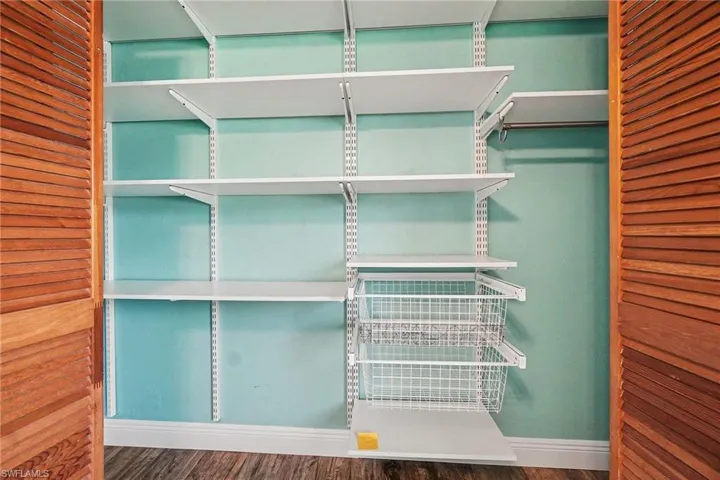 Talk about STORAGE! CUSTOM Closets in BOTH bedrooms!