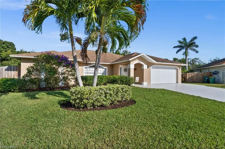 Lush landscaping