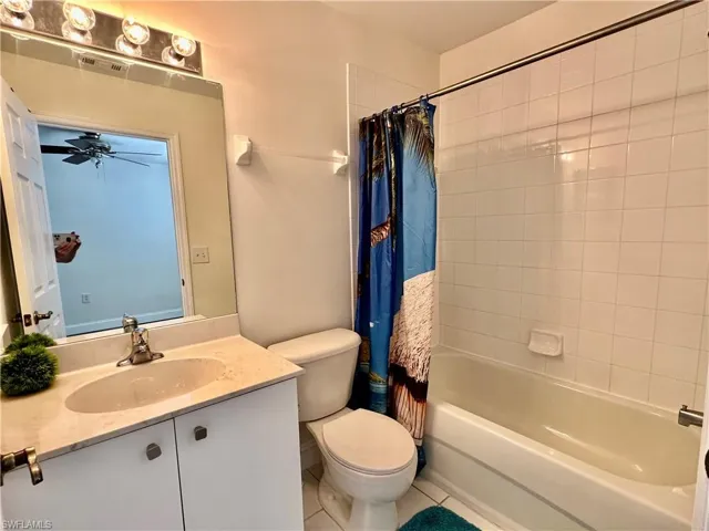 View of Second Ensuite's combo tub 'n shower bath