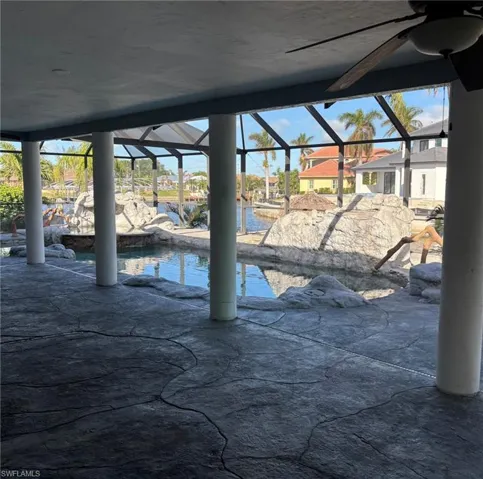 Custom pool offers 3 waterfall features