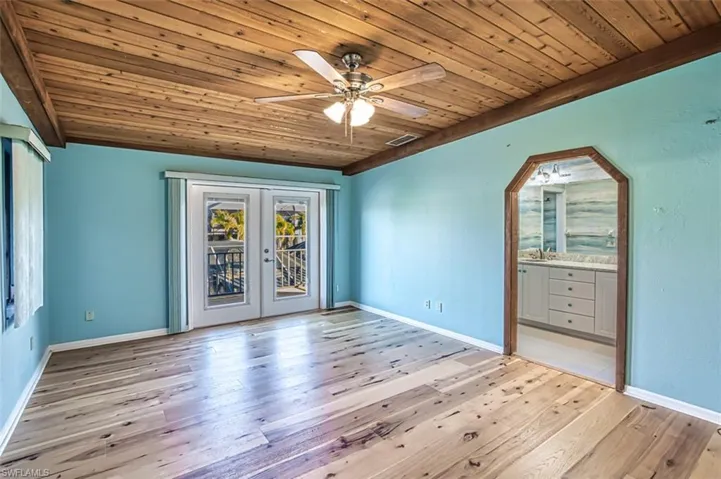 Primary bedroom is 12 x 18 with adjoining bath and BIG closet