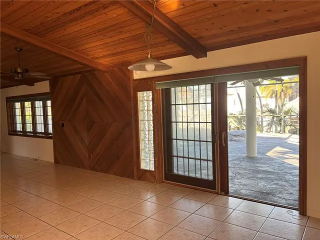 Sliding "French door" opens onto the Lanai and Pool areas