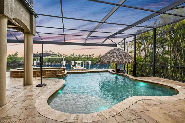 Looking out through the picture pool windows to a picture perfect view.