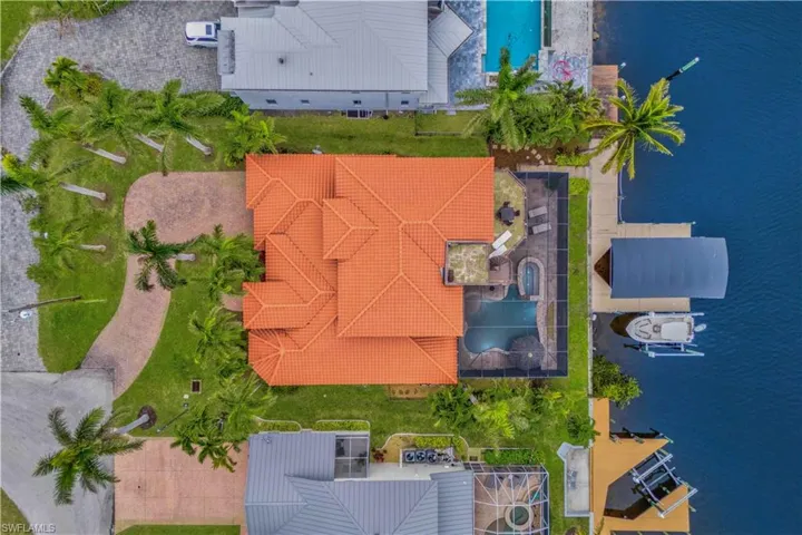 Birds eye view of this beautiful Estate home.