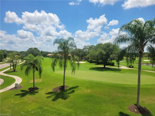 Panoramic view of sky and golf course from your private lanai