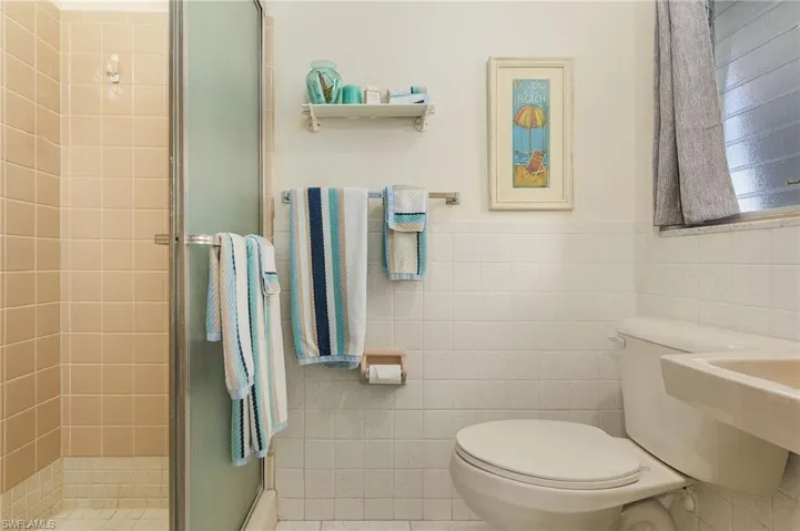 A full bathroom off your guest bedroom.