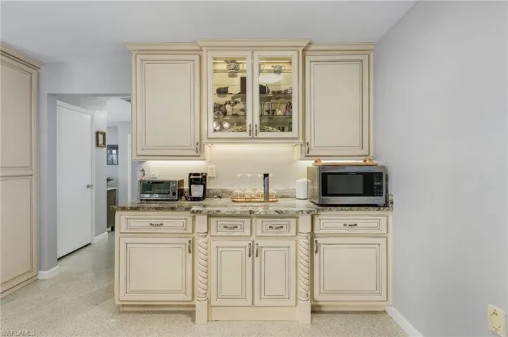 Gorgeous solid wood cabinetry.