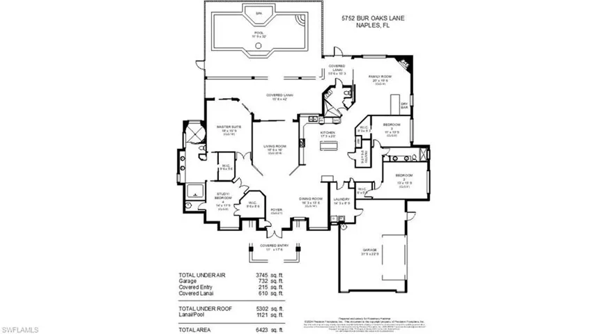 Floor plan for primary home