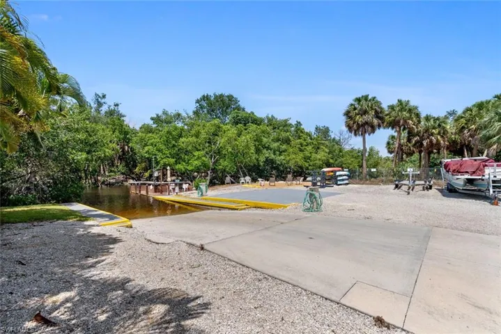 View of boat ramp