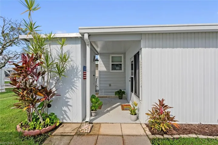 View of exterior entry
