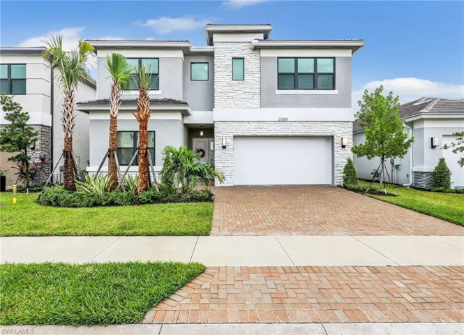 Contemporary Elevation 20581 Fair Oak Lane Built in 2024