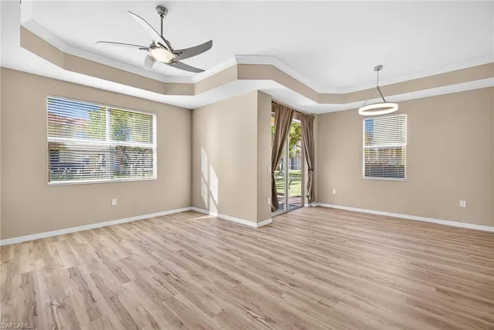Living room and dining area