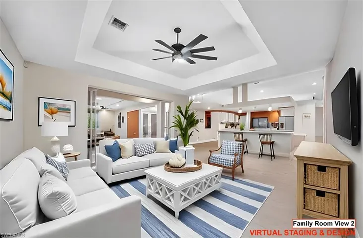 Family Room View 2 Staged