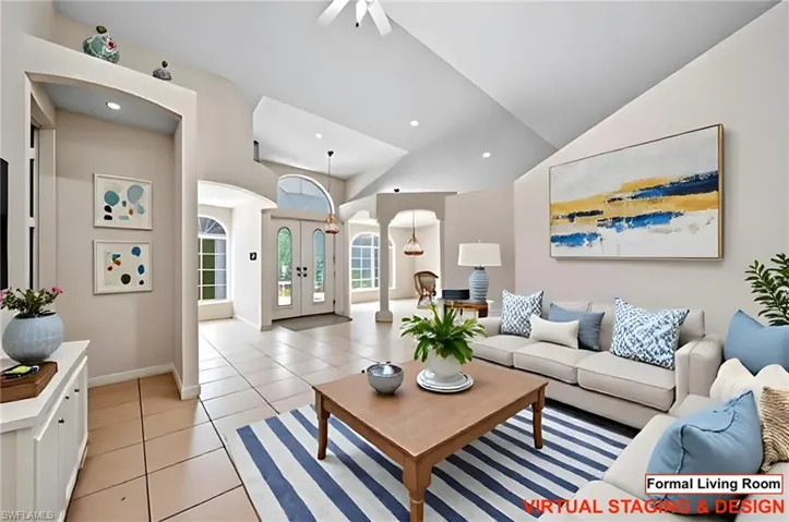 Formal Living Room Staged