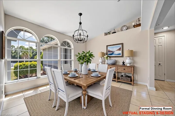 Formal Dinning Room Staged