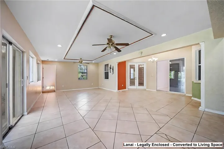 Lanai converted to Living space