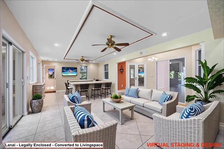 Lanai converted to Living space