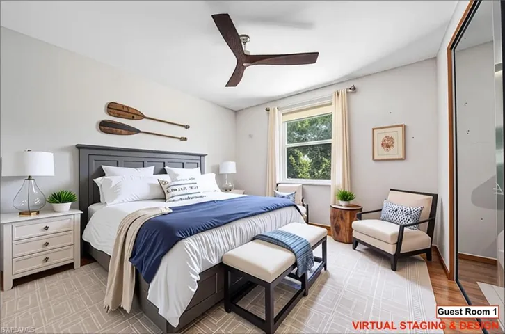 Guest Room 1 Staged