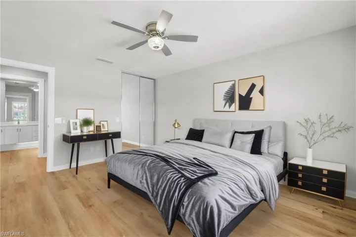 Virtual staging for primary bedroom