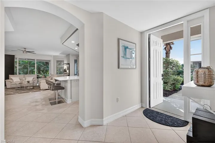 Great room and living area from foyer