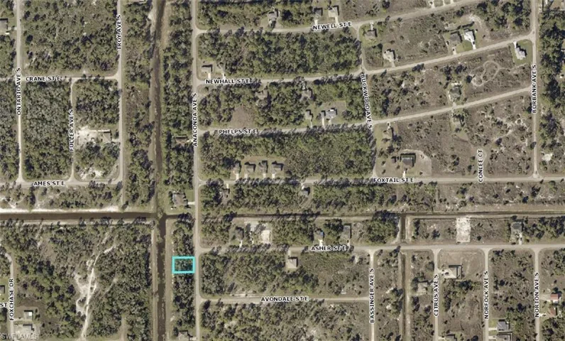 Aerial view of property's location