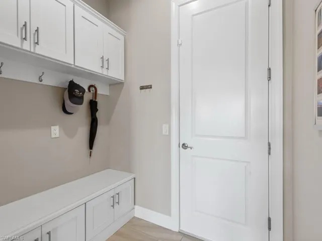 Mudroom with baseboards