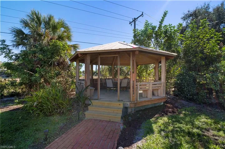 Deck with a gazebo
