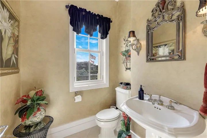 Powder room, just off formal living room.