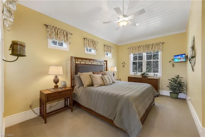 Guest bedroom adjacent to guest suite living area.
