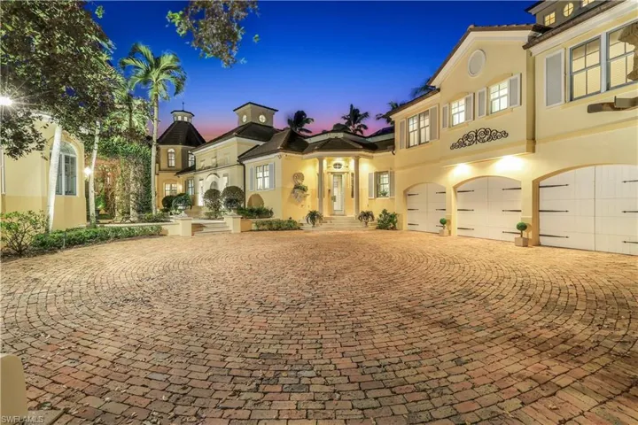 The grand and inviting entryway makes a striking first impression.