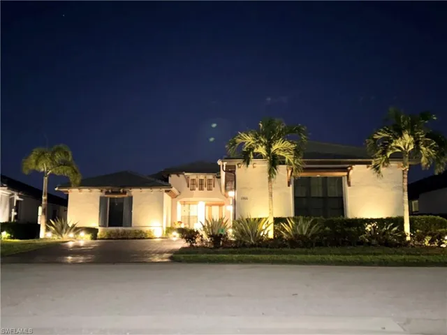 Beautifully Illuminated at night with upgraded landscape lighting