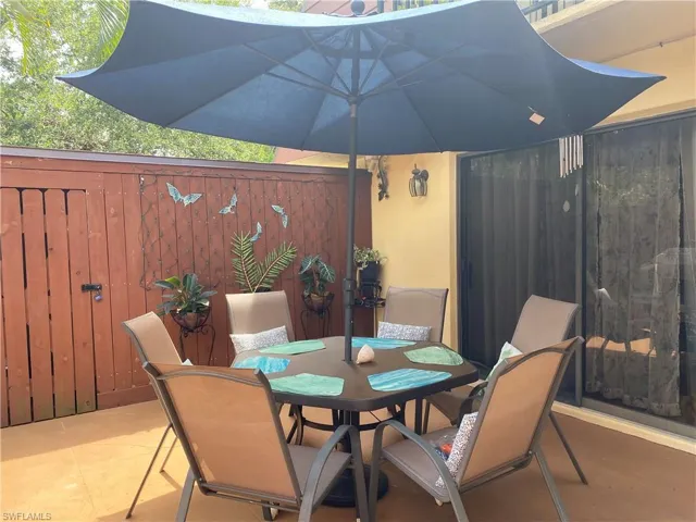 View of patio