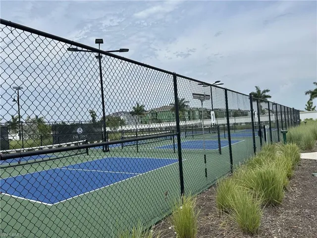 View of tennis court