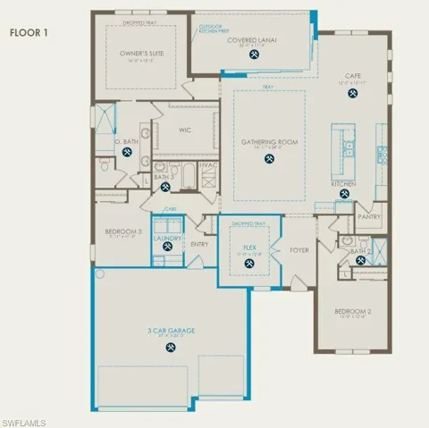 Floor plan with structurals