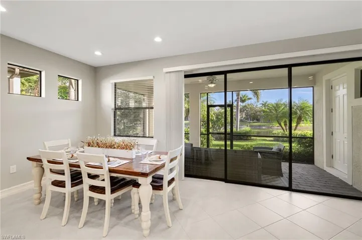 A look at the inviting dining space.