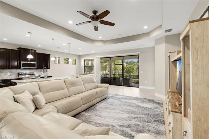 A different perspective of the living room.