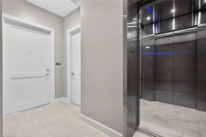 Private entrance off elevator to residence