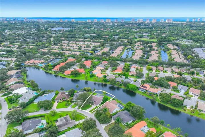 View of urban area with a nearby body of water and nearby suburban area