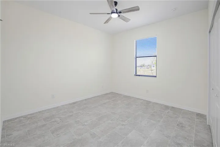 Bedroom Two with view of the waterway.