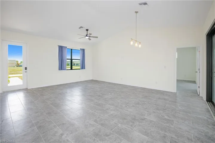 Great Room (Living Room) with view to the front door.