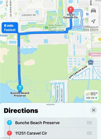 Route to public beach!