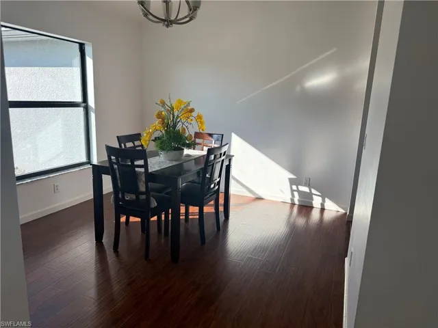 Dining room view from the main entryway