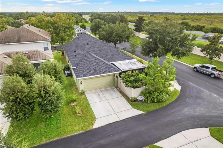 Birds eye view of property