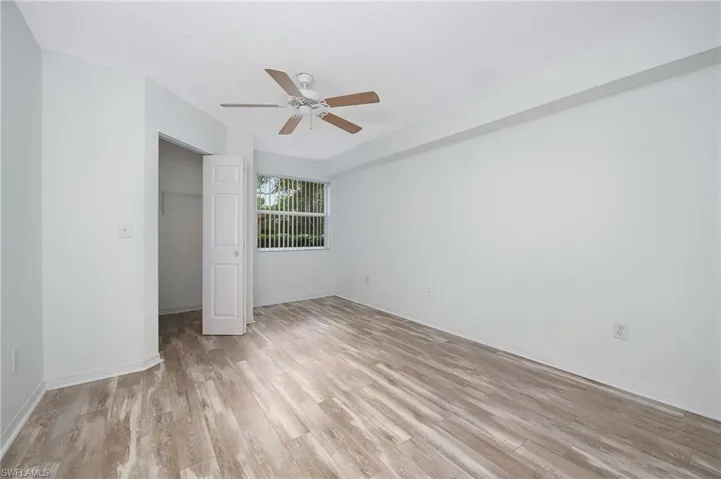 Primary suite features a large walk-in closet.