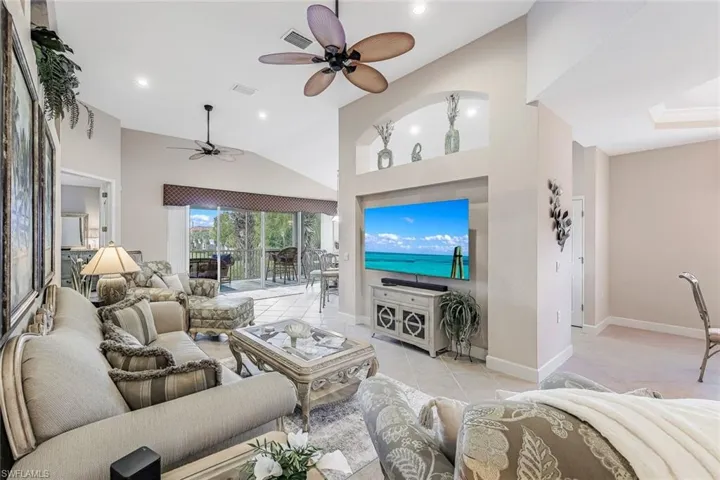 Volume Ceilings, Light and Bright natural lighting, tile in main areas