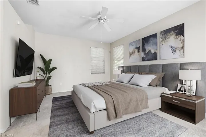 STAGED Primary Bedroom