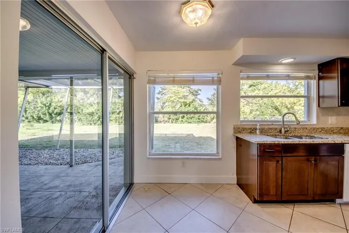 Slider Opens onto Screened Lanai