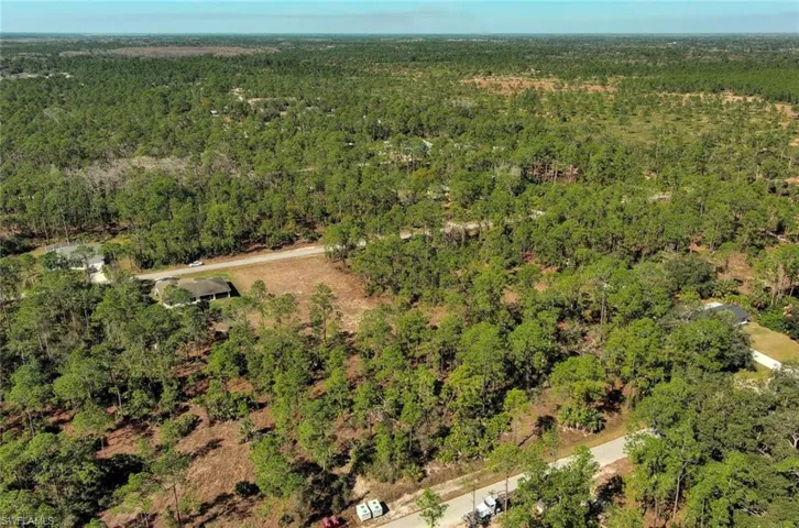 View of property location featuring a forest